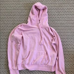 pink hoodie